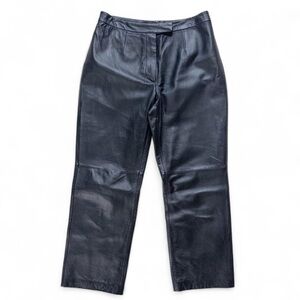 Women’s Black Leather Pants